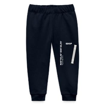 Flugplatz EDGP Design mit Namen und Koordinaten - Baby Organic Jogginghose Baby Tumbler von Stanley/Stella - Navy - Vorne