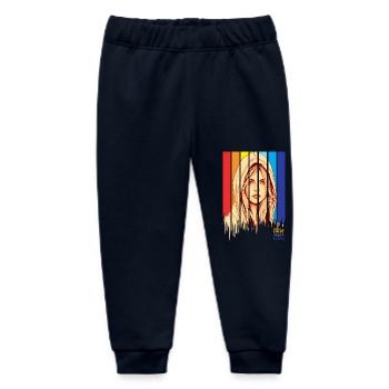 Positive, positive mind vibes life - Baby Organic Sweatpants by Stanley/Stella - navy - Front