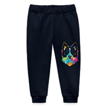 Border Collie - Baby Organic Sweatpants by Stanley/Stella - navy - Front