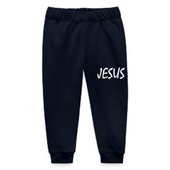 Jesus - Baby Organic Sweatpants by Stanley/Stella - navy - Front