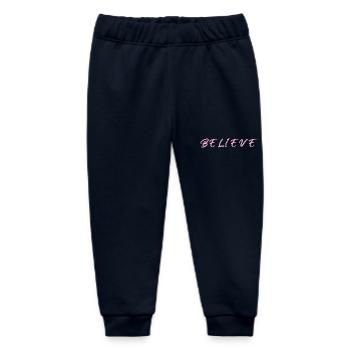BELIEVE - Baby Organic Sweatpants by Stanley/Stella - navy - Front