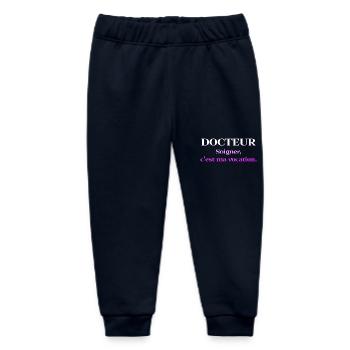 Doctor, doctor, nurse, health and white coat - Baby Organic Sweatpants by Stanley/Stella - navy - Front