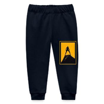 Attention! Climber - Baby Organic Sweatpants by Stanley/Stella - navy - Front