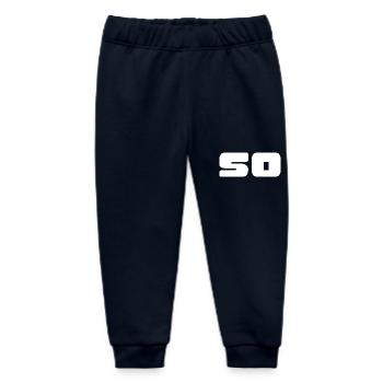 50. 50 YEARS. 50th ANNIVERSARY. BIRTHDAY 50 YEARS. - Baby Organic Sweatpants by Stanley/Stella - navy - Front