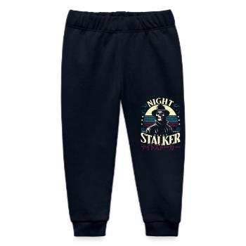 Night Stalker 1985 Retro Totenkopf & japanische Buchstaben - Baby Organic Jogginghose Baby Tumbler von Stanley/Stella - Navy - Vorne