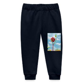 Lebendige 3D-Rose am Himmel Vibrant 3D Rose in the - Baby Organic Jogginghose Baby Tumbler von Stanley/Stella - Navy - Vorne