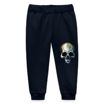 Skull - Baby Organic Sweatpants by Stanley/Stella - navy - Front