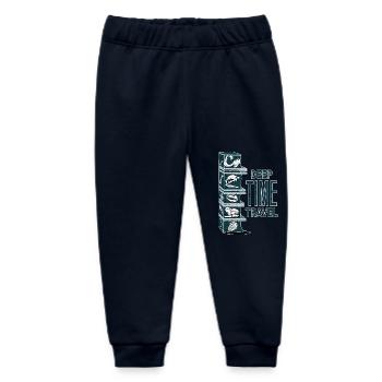 Time travel through the history of the earth Geology 2 - Baby Organic Sweatpants by Stanley/Stella - navy - Front