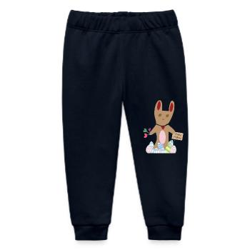 Hase wünscht Frohe Ostern - Baby Organic Jogginghose Baby Tumbler von Stanley/Stella - Navy - Vorne