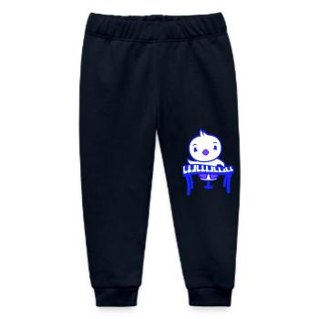 Duck Bird Little Birthing Chick Cute Keyboard Play - Baby Organic Sweatpants by Stanley/Stella - navy - Front