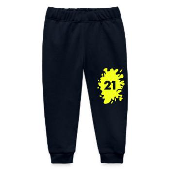 Blobs 21 - Baby Organic Sweatpants by Stanley/Stella - navy - Front