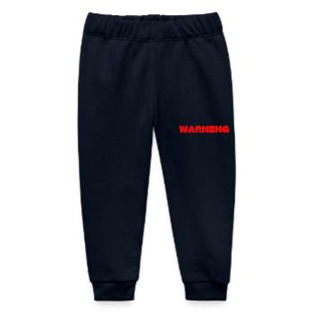 WARNING - Baby Organic Sweatpants by Stanley/Stella - navy - Front