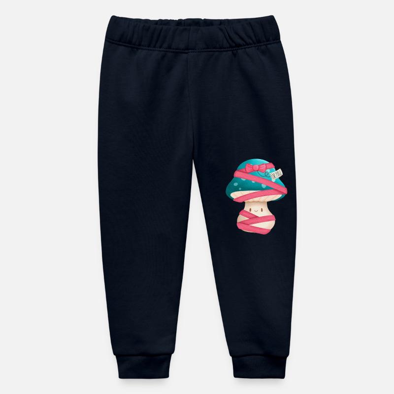 Joli cadeau de Saint-Valentin aux champignonspour elle - Pantalon de jogging bébé bio Stanley/Stella - marine