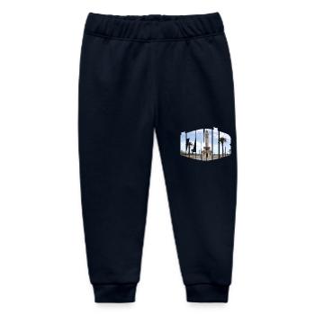 Izmir clock tower - Baby Organic Sweatpants by Stanley/Stella - navy - Front