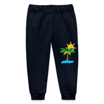 Palme - Baby Organic Jogginghose Baby Tumbler von Stanley/Stella - Navy - Vorne
