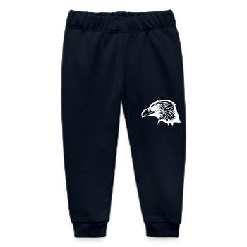 Clever vintage raven head - Baby Organic Sweatpants by Stanley/Stella - navy - Front