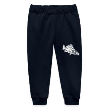 Raubfisch Zander für Hobby Raubfischangler - Baby Organic Jogginghose Baby Tumbler von Stanley/Stella - Navy - Vorne