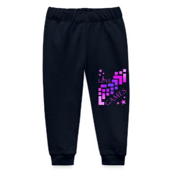 Building Blocks Player - Baby Organic Sweatpants by Stanley/Stella - navy - Front