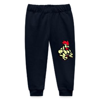Rooster Comic - Baby Organic Sweatpants by Stanley/Stella - navy - Front