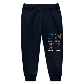 Periodic table - Baby Organic Sweatpants by Stanley/Stella - navy - Front