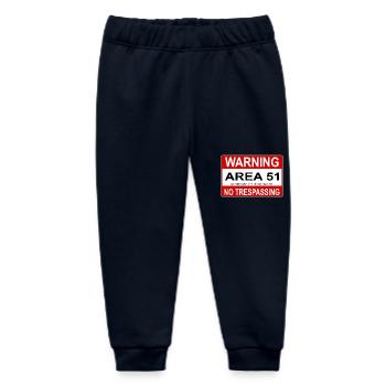 AREA 51 Shield - Baby Organic Sweatpants by Stanley/Stella - navy - Front