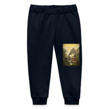 Honduras Stolz Urlaub Geschenk - Baby Organic Jogginghose Baby Tumbler von Stanley/Stella - Navy - Vorne