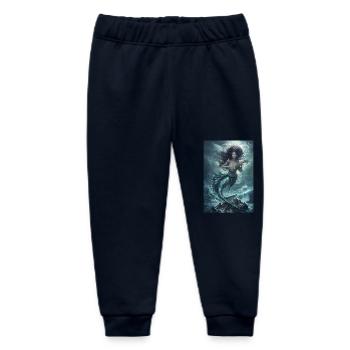 Mermaid Mythology Myth Gift - Baby Organic Sweatpants by Stanley/Stella - navy - Front