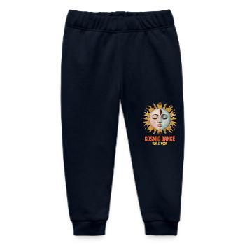 Cosmic Dance Spirituality Gift - Baby Organic Sweatpants by Stanley/Stella - navy - Front