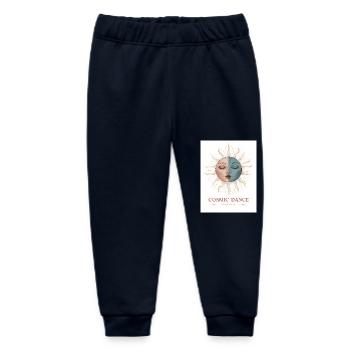 Cosmic Dance Spiritual Gift - Baby Organic Sweatpants by Stanley/Stella - navy - Front