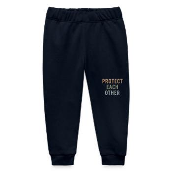 protect each other Gift - Baby Organic Sweatpants by Stanley/Stella - navy - Front
