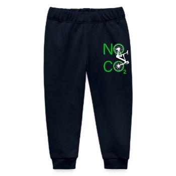 No CO2 Fahrrad Klimawandel MTB Mountainbike E-Bike - Baby Organic Jogginghose Baby Tumbler von Stanley/Stella - Navy - Vorne