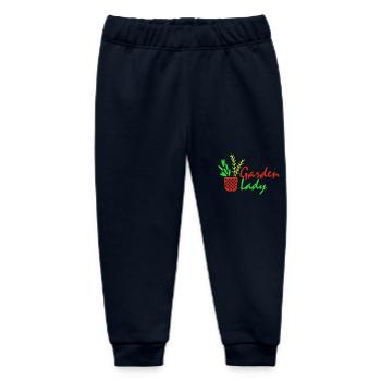 garden lady - Garten Frau - Baby Organic Jogginghose Baby Tumbler von Stanley/Stella - Navy - Vorne