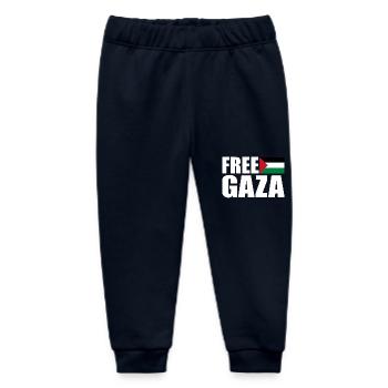 Free gaza - Baby Organic Jogginghose Baby Tumbler von Stanley/Stella - Navy - Vorne