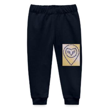 Randonautica - rain effect - Baby Organic Sweatpants by Stanley/Stella - navy - Front