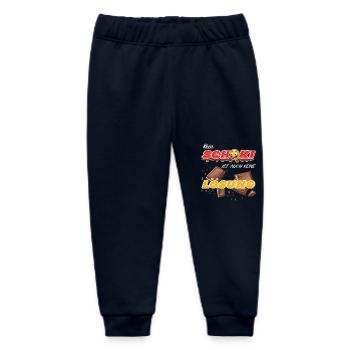 Kein Schoki ist auch keine Lösung Schokolade - Baby Organic Jogginghose Baby Tumbler von Stanley/Stella - Navy - Vorne