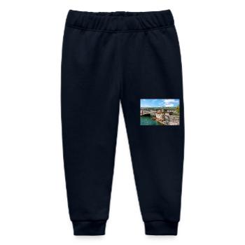industrial monument Niagara Falls power plant - Baby Organic Sweatpants by Stanley/Stella - navy - Front
