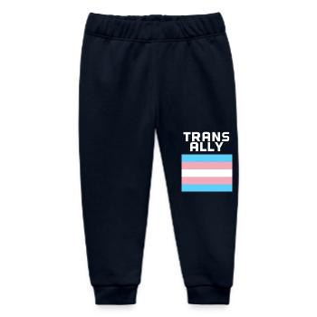 Trans ally - Baby Organic Jogginghose Baby Tumbler von Stanley/Stella - Navy - Vorne