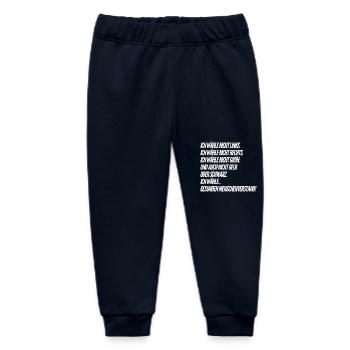 Bundestag elections - Baby Organic Sweatpants by Stanley/Stella - navy - Front