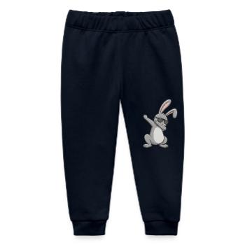 Easter Bunny Dab Easter - Baby Organic Sweatpants by Stanley/Stella - navy - Front