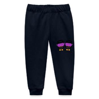 2 DJ Eulen Kopfhörer Musik hören Club Disko Party - Baby Organic Jogginghose Baby Tumbler von Stanley/Stella - Navy - Vorne