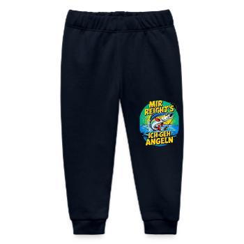 Mir reicht’s – Ich geh angeln! - Baby Organic Jogginghose Baby Tumbler von Stanley/Stella - Navy - Vorne
