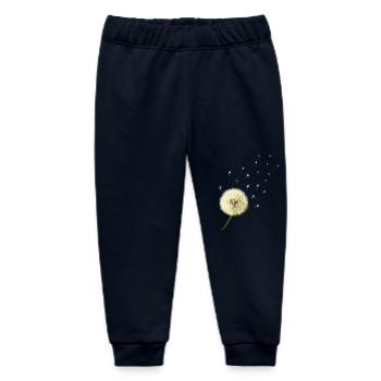 Dandelion wish you something - Baby Organic Sweatpants by Stanley/Stella - navy - Front