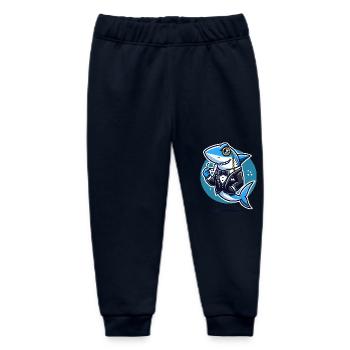 Edler Hai im Smoking-Vektor-Design - Baby Organic Jogginghose Baby Tumbler von Stanley/Stella - Navy - Vorne
