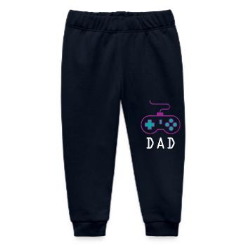 Dad Gamer - Baby Organic Jogginghose Baby Tumbler von Stanley/Stella - Navy - Vorne