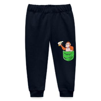 Orang Utan - Baby Organic Jogginghose Baby Tumbler von Stanley/Stella - Navy - Vorne