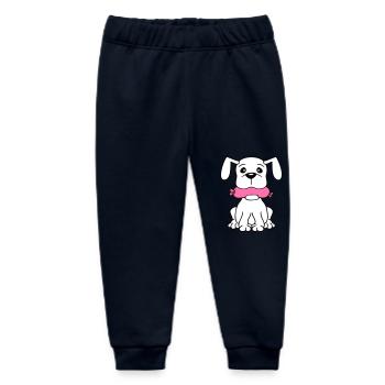 Hund Wurst Maul Hunger Essen Frisst Würstchen Süß - Baby Organic Jogginghose Baby Tumbler von Stanley/Stella - Navy - Vorne