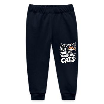 Introvert, antisocial, introvert - Baby Organic Sweatpants by Stanley/Stella - navy - Front