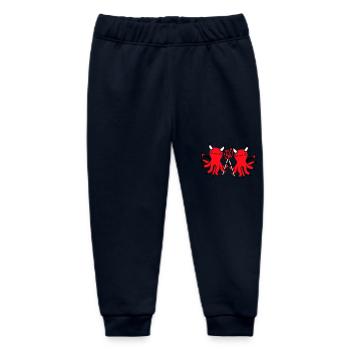 2 Oktopus Teufel Hölle Team Freunde Satan Böse süß - Baby Organic Jogginghose Baby Tumbler von Stanley/Stella - Navy - Vorne