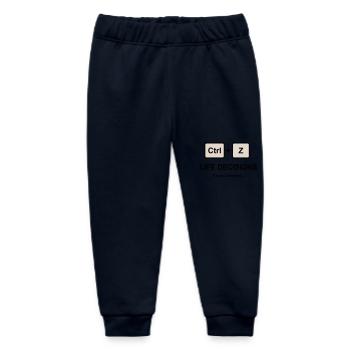 Ctrl + Z Life Decisions - Baby Organic Sweatpants by Stanley/Stella - navy - Front