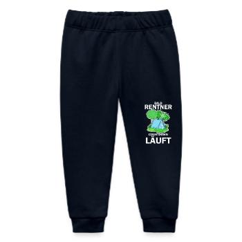 Bald Rentner Countdown läuft - Baby Organic Jogginghose Baby Tumbler von Stanley/Stella - Navy - Vorne